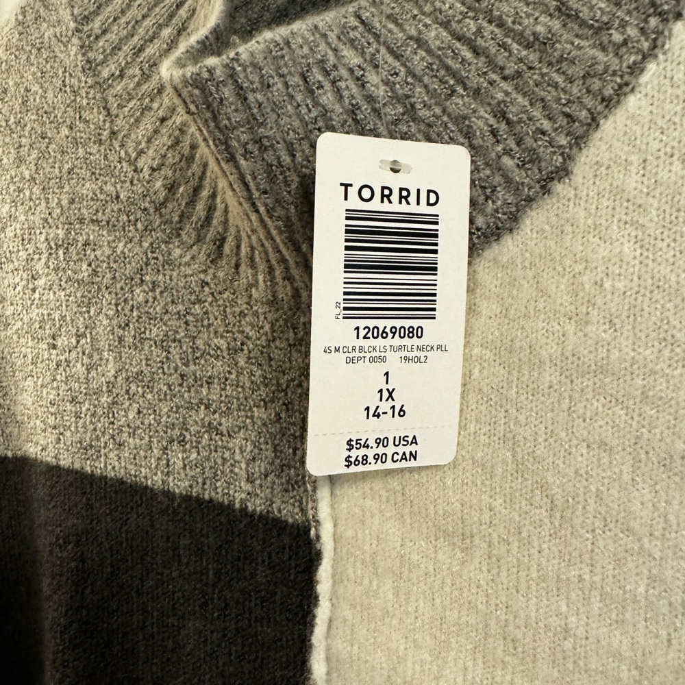 Torrid Colorblock Sweater - Picture 2 of 3